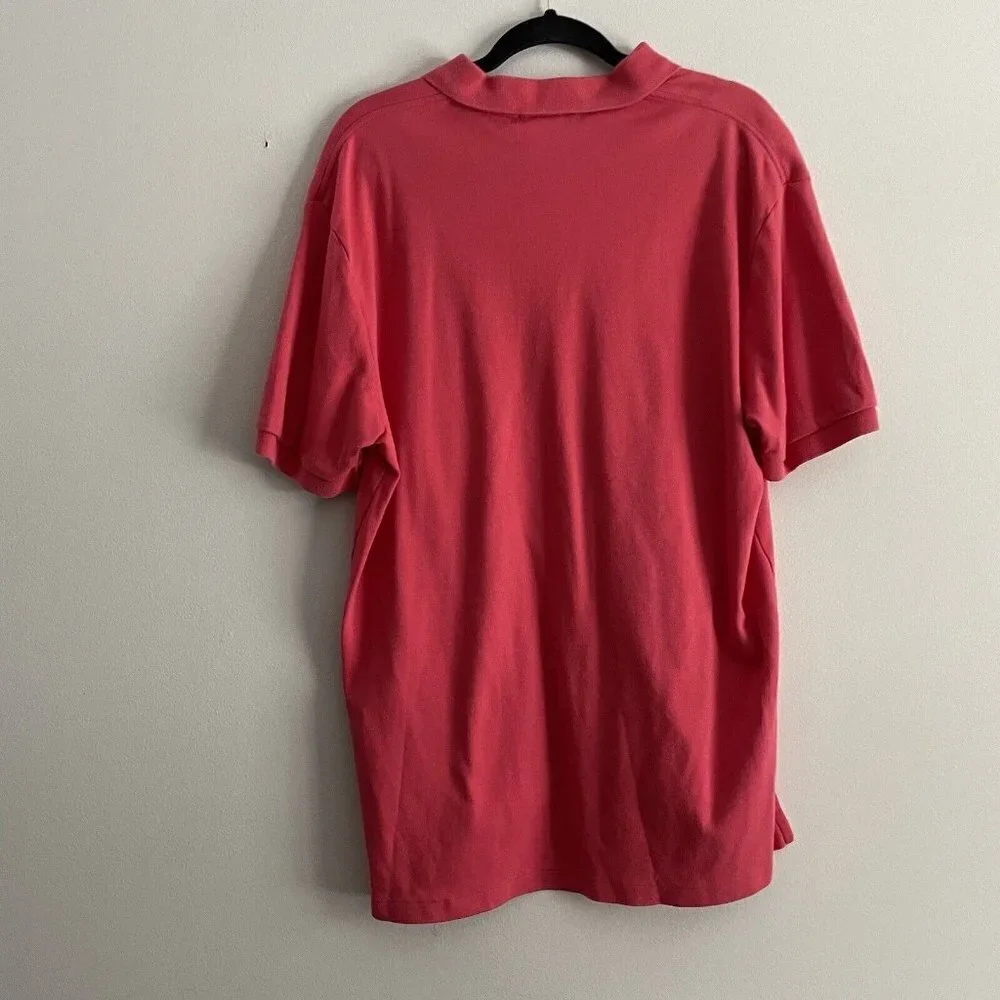 Polo Ralph Lauren Men SZ L Red Classic Fit 3-Button Preppy Polo Shirt